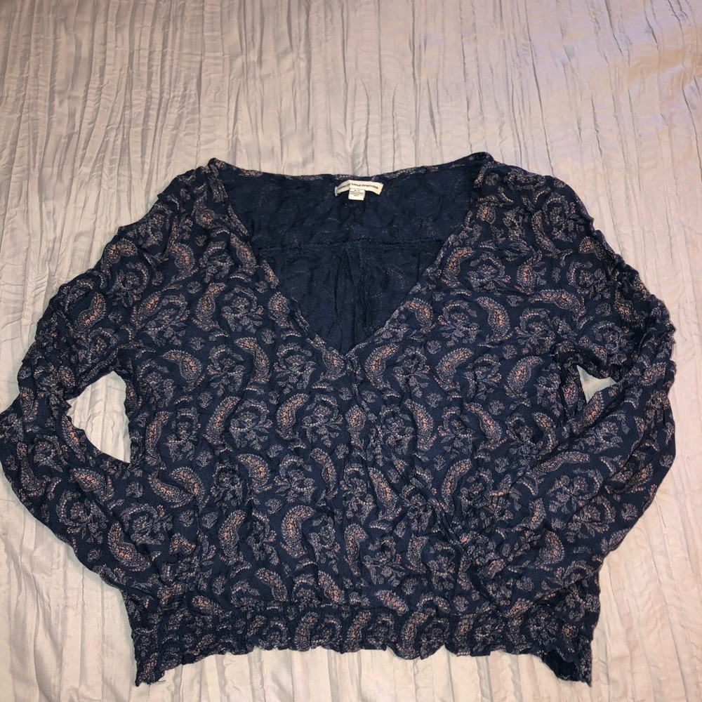 American Eagle Paisley Blouse
